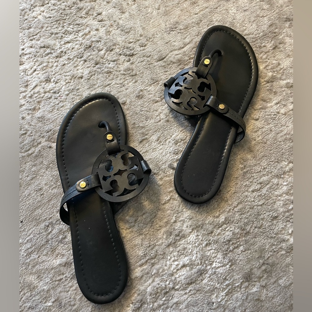 Black Miller Tory Burch sandals